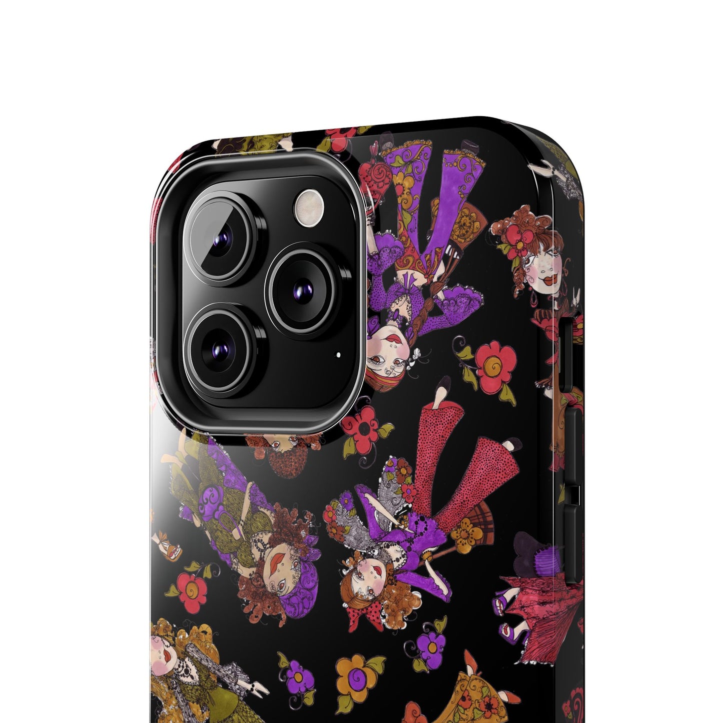 Tossed Gypsies Black Phone Case