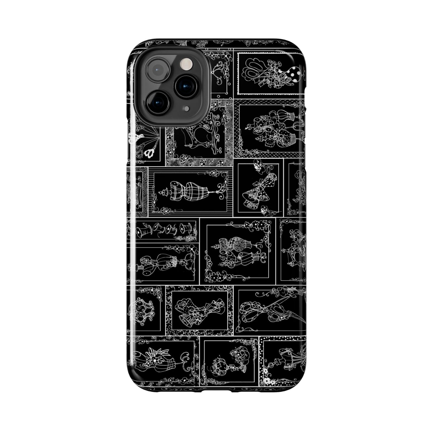 Sew Fancy Black Phone Case
