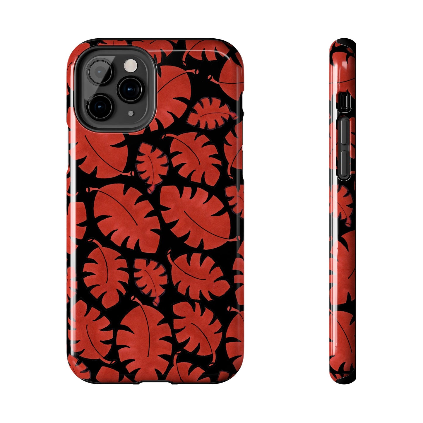 Red Bananas Black Phone Case