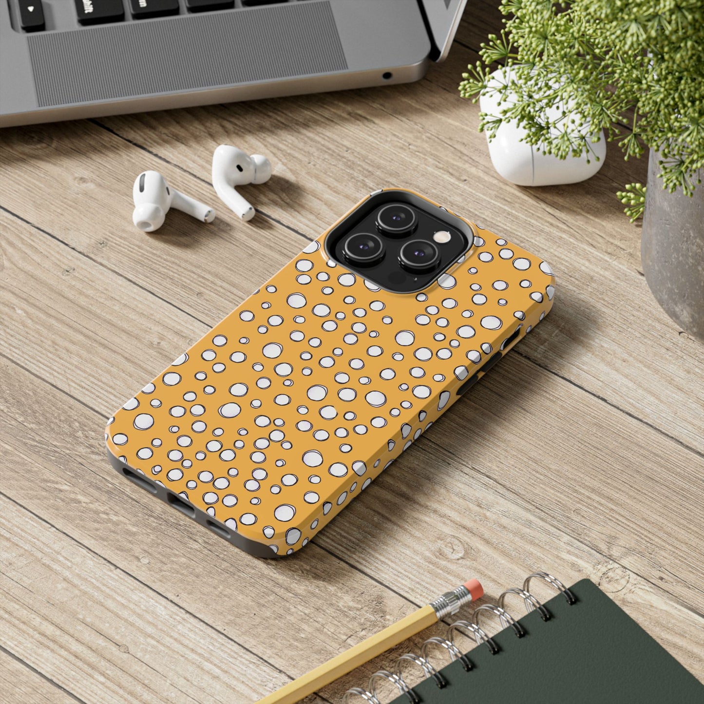 Pot Dots Yellow Phone Case