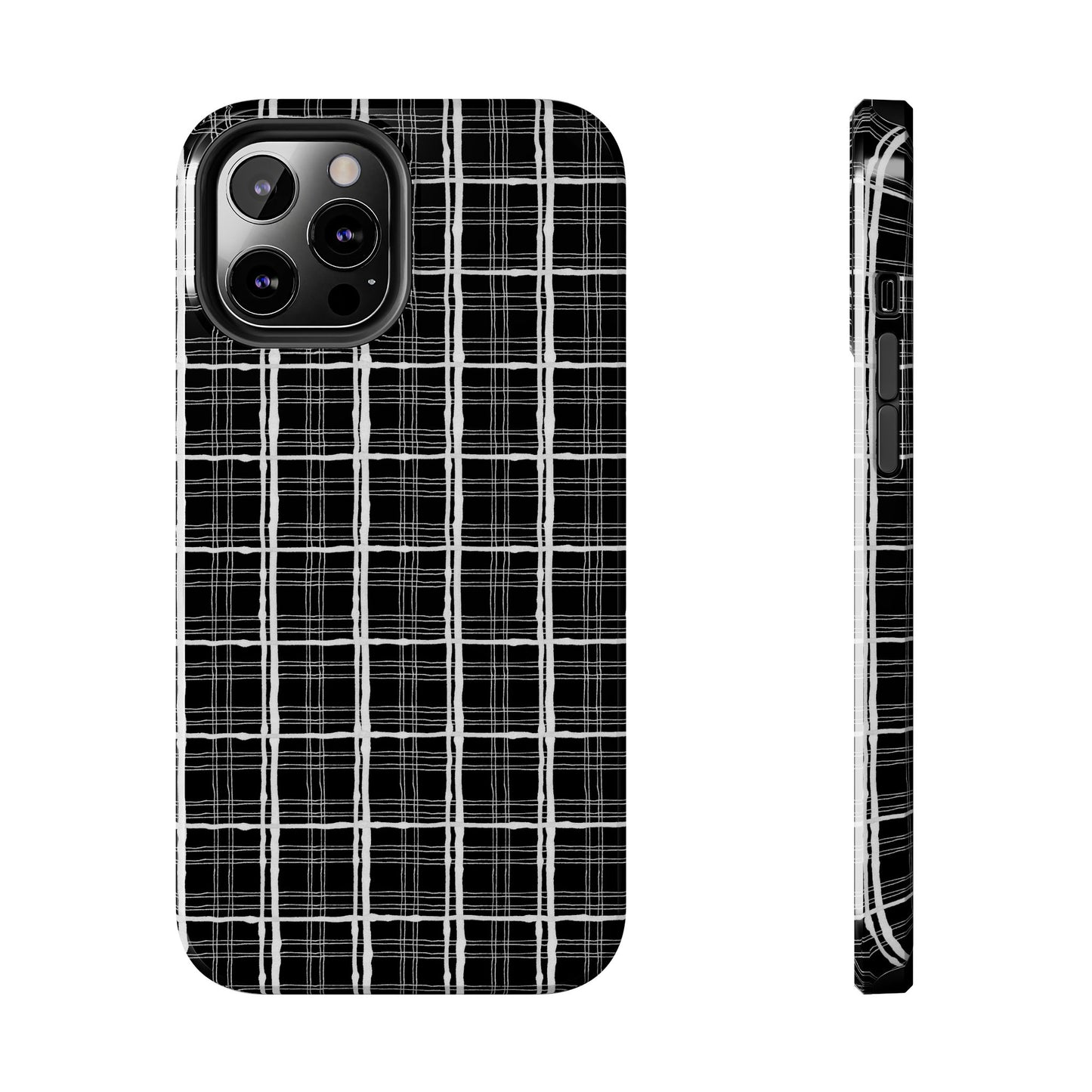Sophistiplaid Black / White Phone Case
