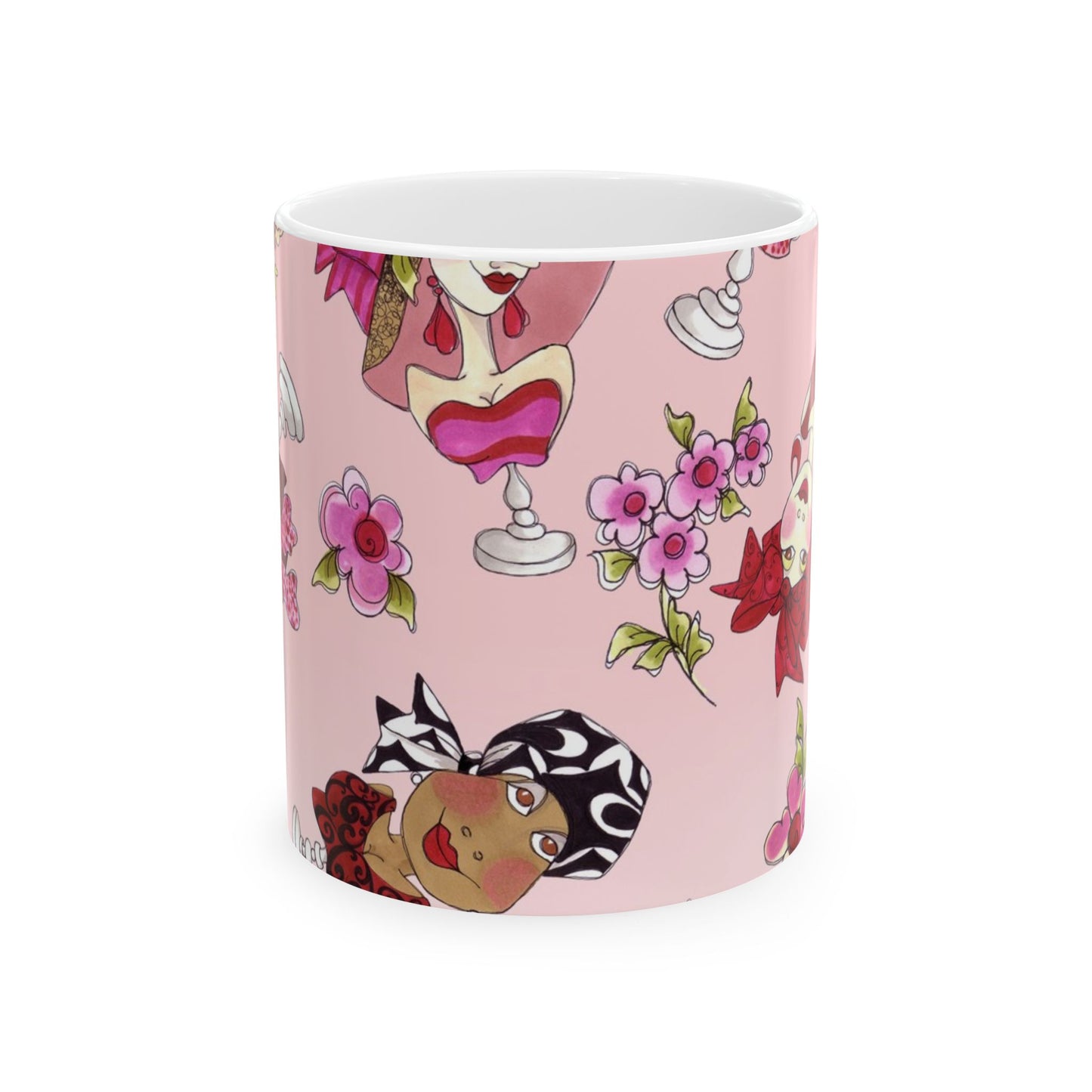 Buds & Busts Tossed Pink Cup