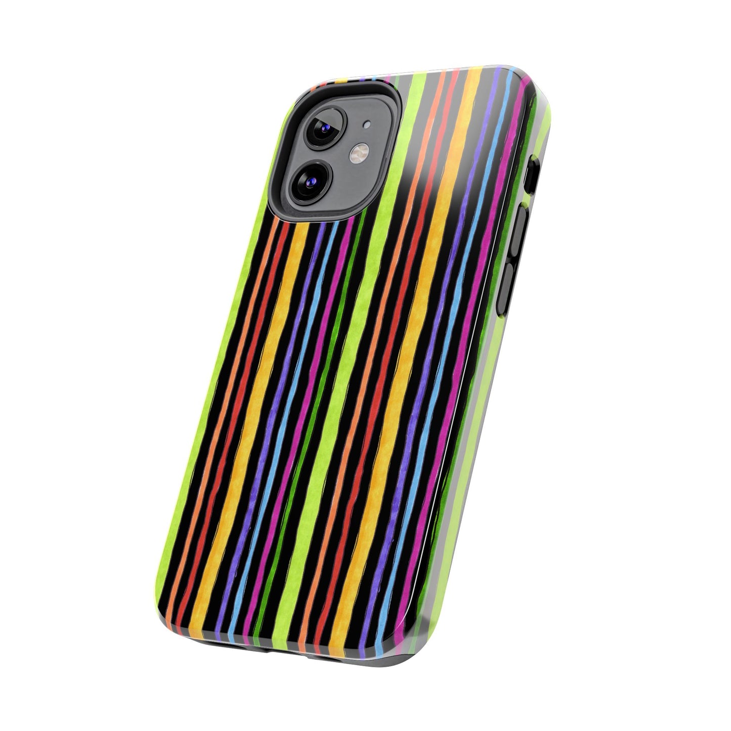 Stripe Fancy Black Phone Case