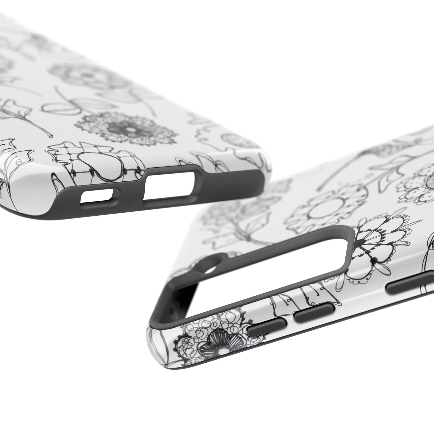 Paper Posies White Phone Case