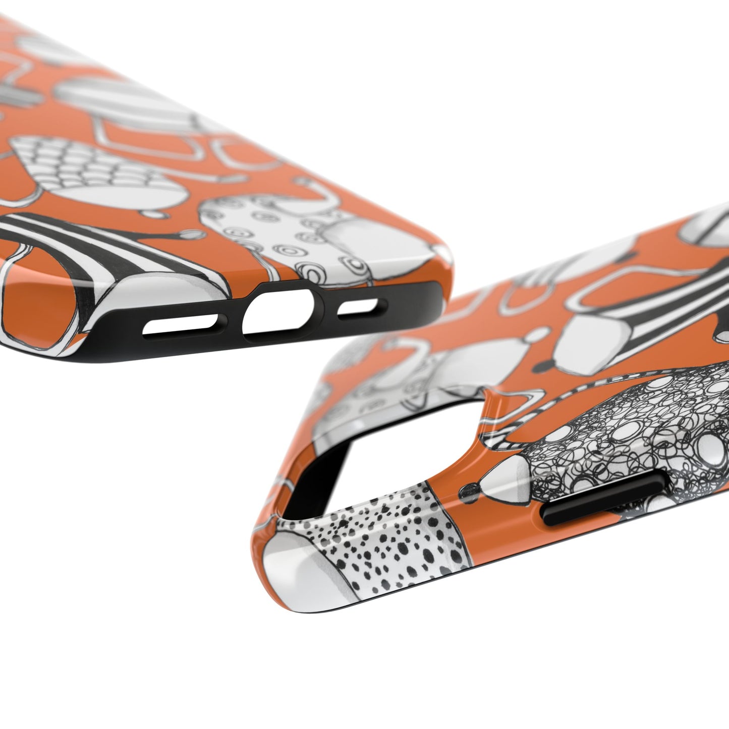 Coffee, Tea Anyone? Orange Phone Case