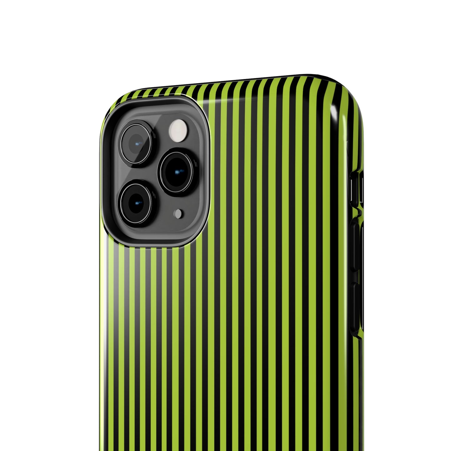 Stripe Green / Black Phone Case