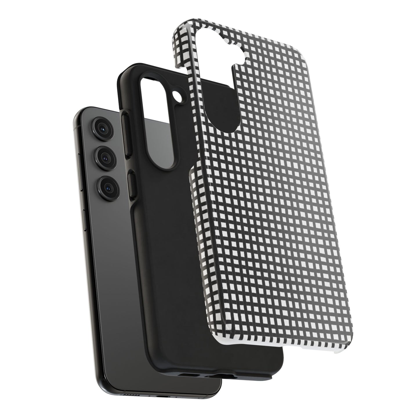 Chipper Check Black / White Phone Case