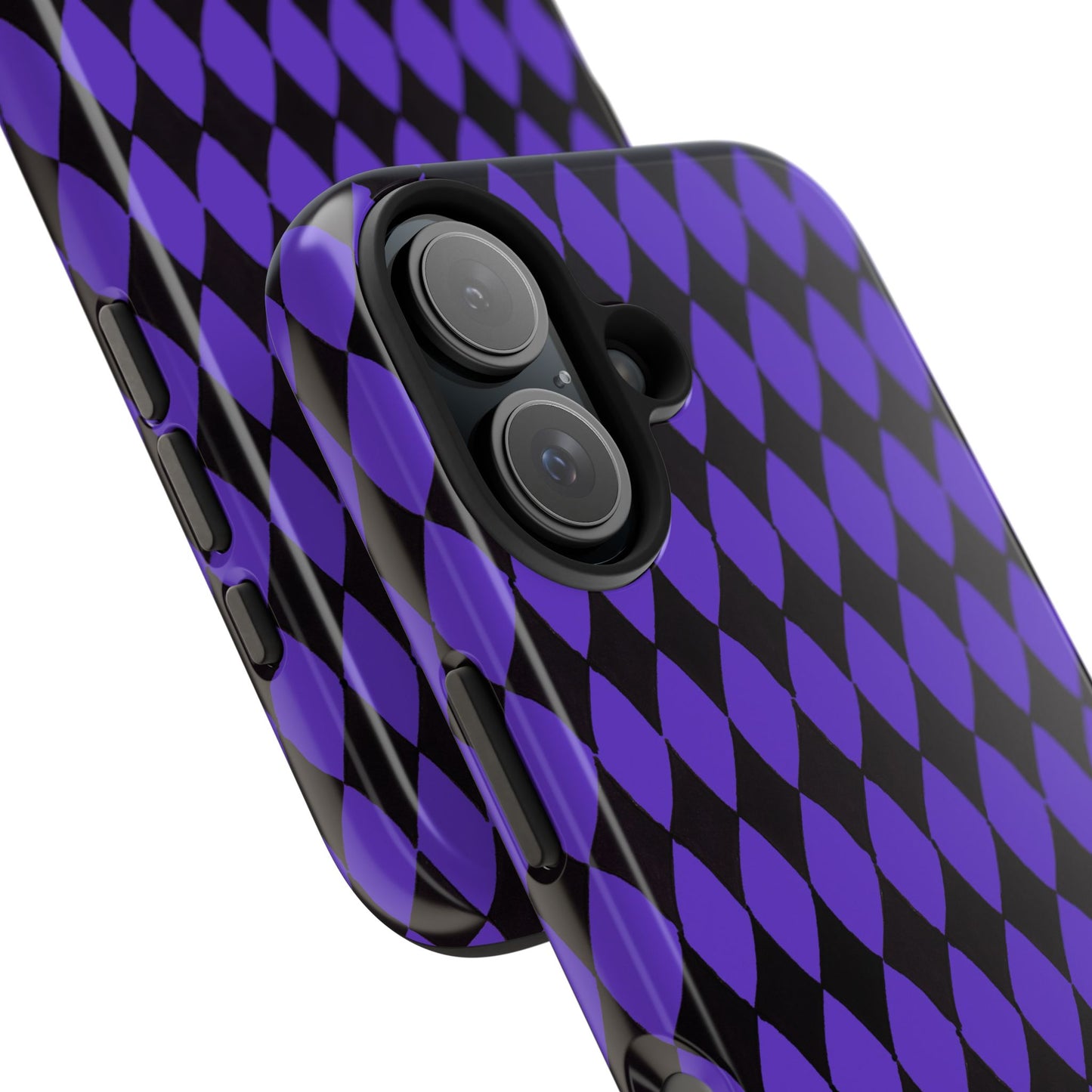Diamond Purple / Black Phone Case
