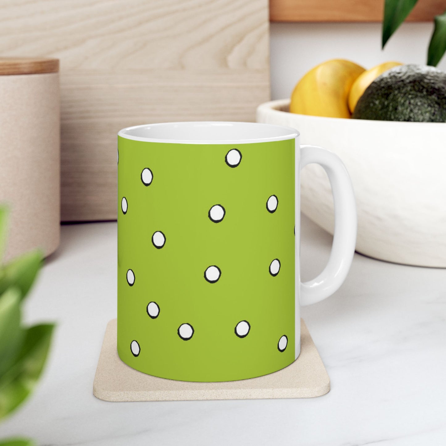Dark Dots Lime Cup