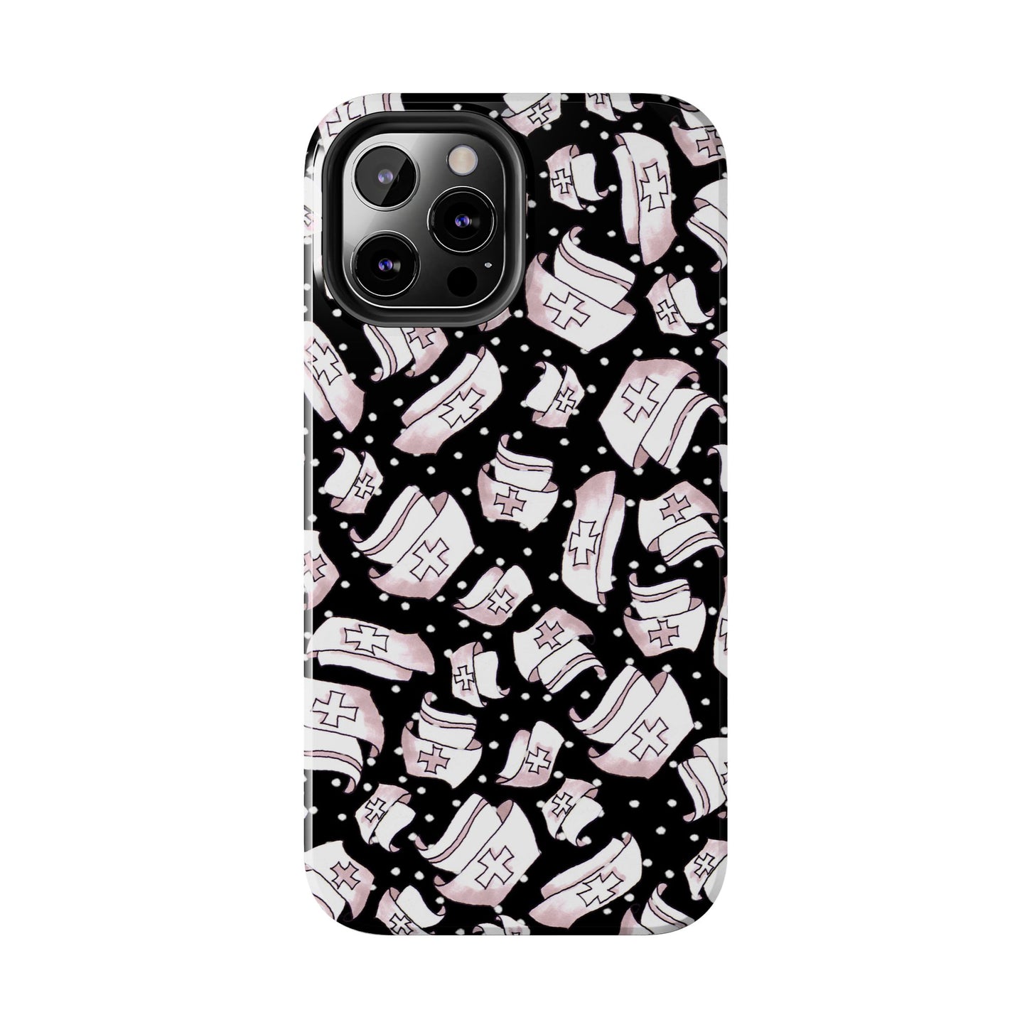 Med Hats Black Phone Case