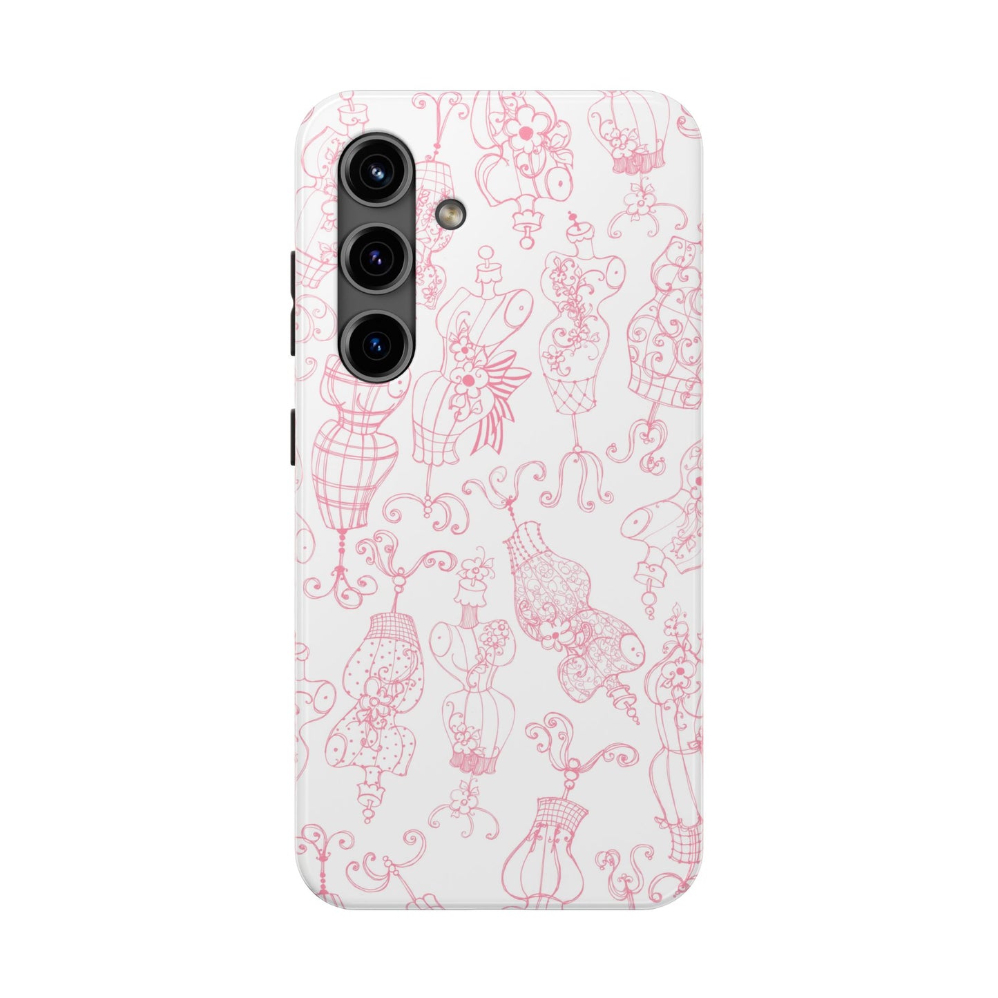 Mannequinique White / Pink Phone Case