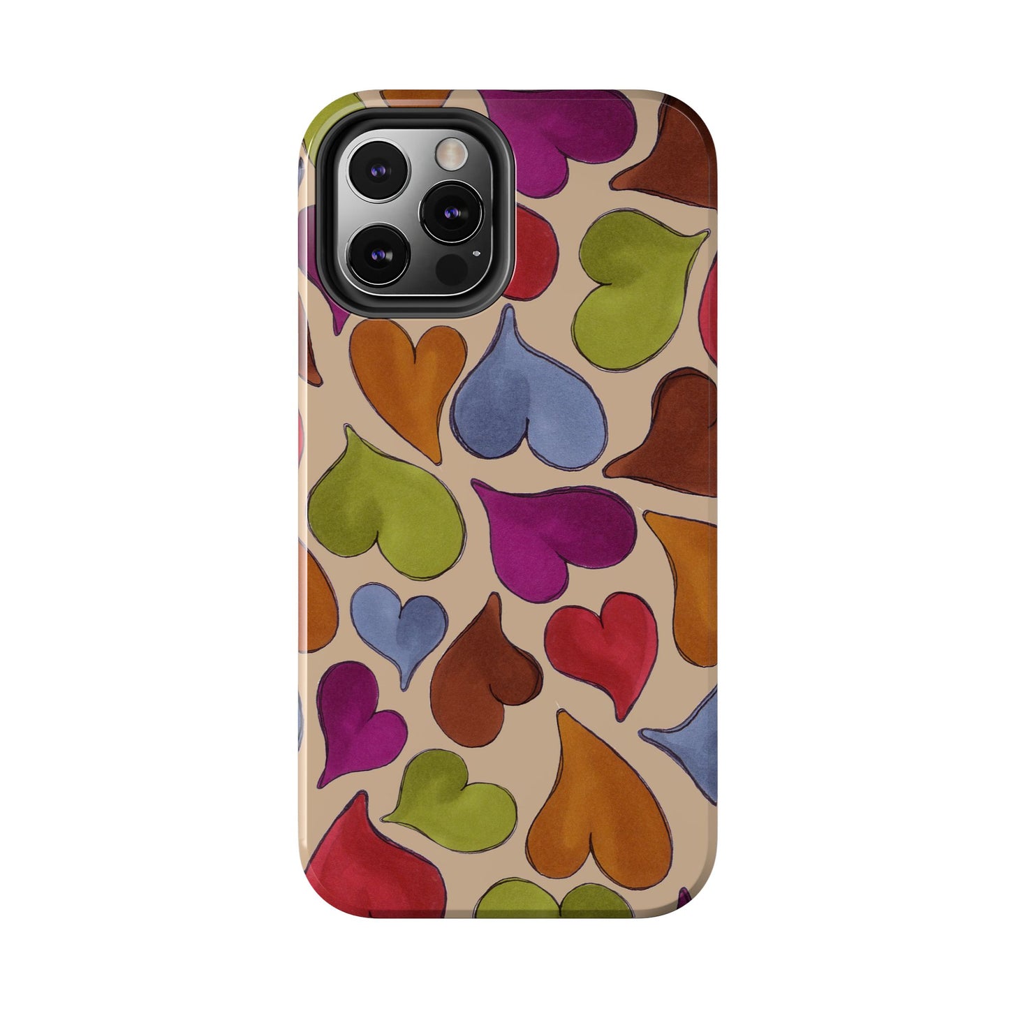Big Hearted Khaki Phone Case