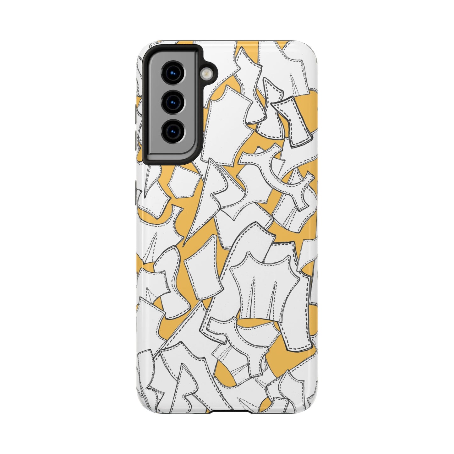 Pattern Pieces Yellow Phone Case