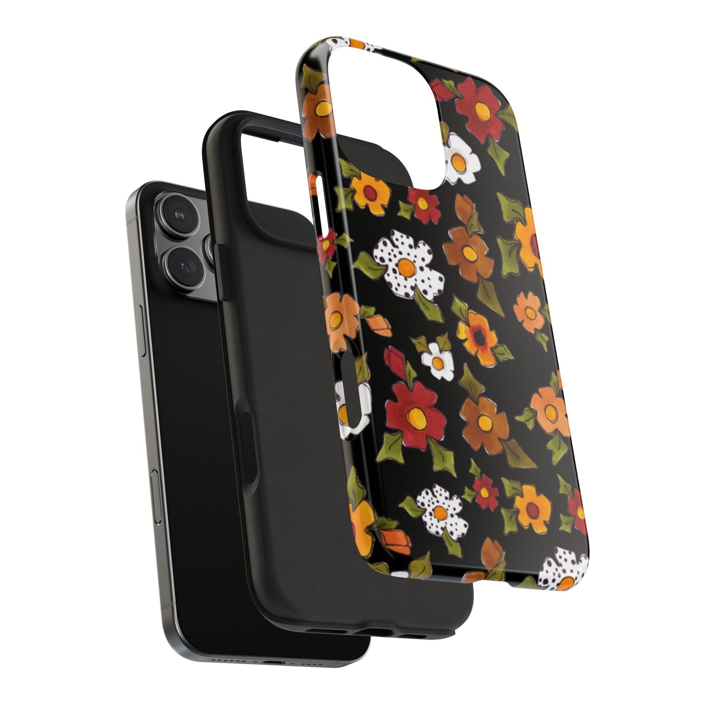 Spice Posie Black Phone Case