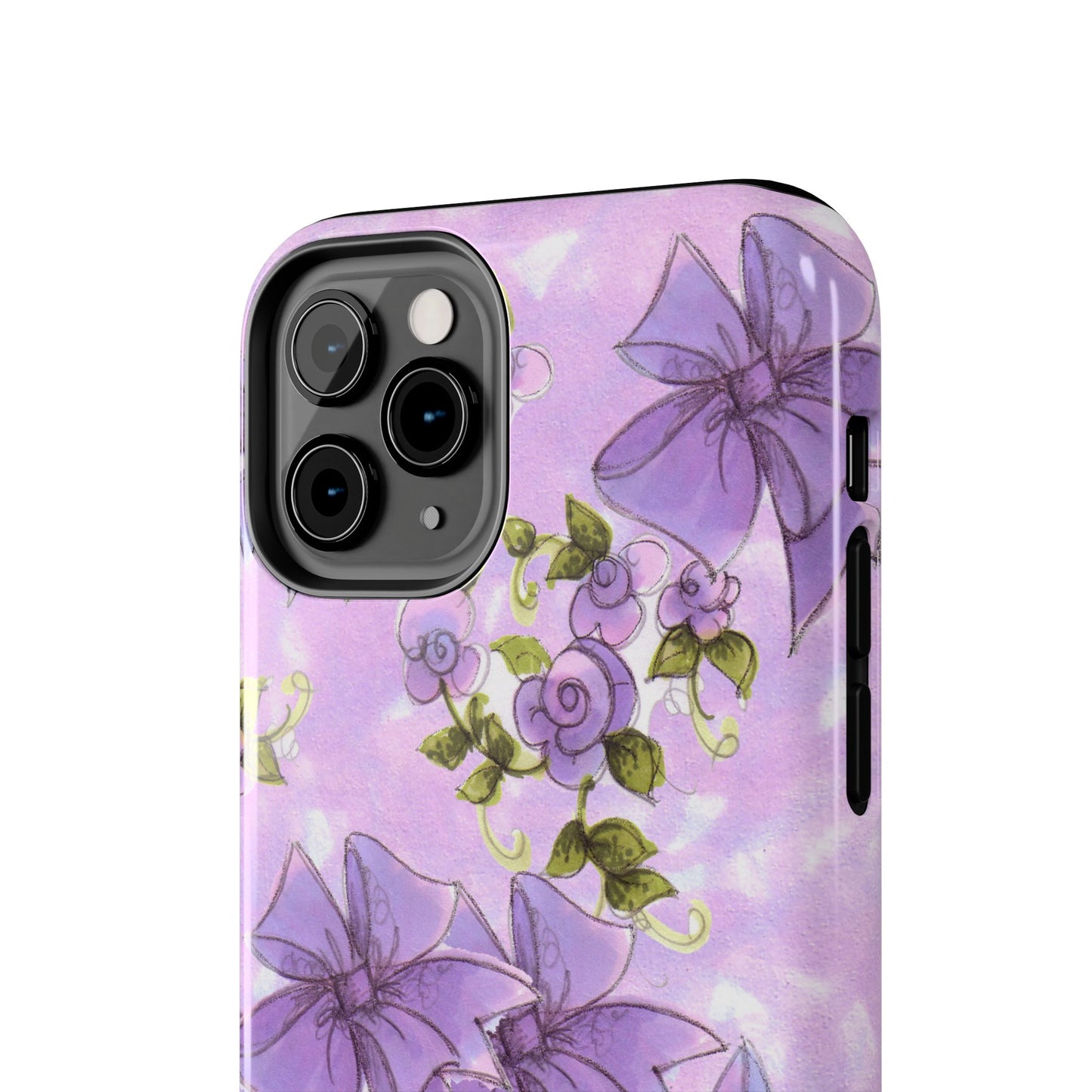 Bows & Flowers Purple Phone Case