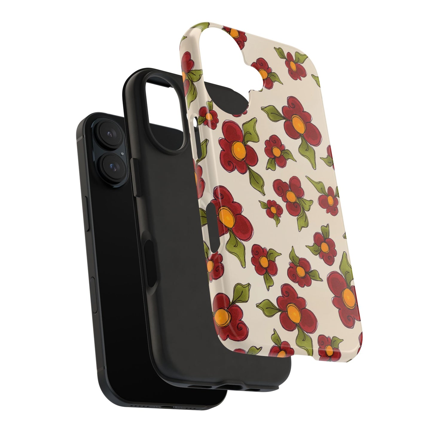 Chili Pepper Daisies Phone Case