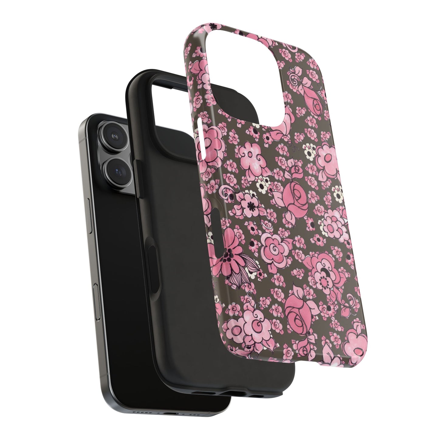Profuse Posies Mocha Phone Case