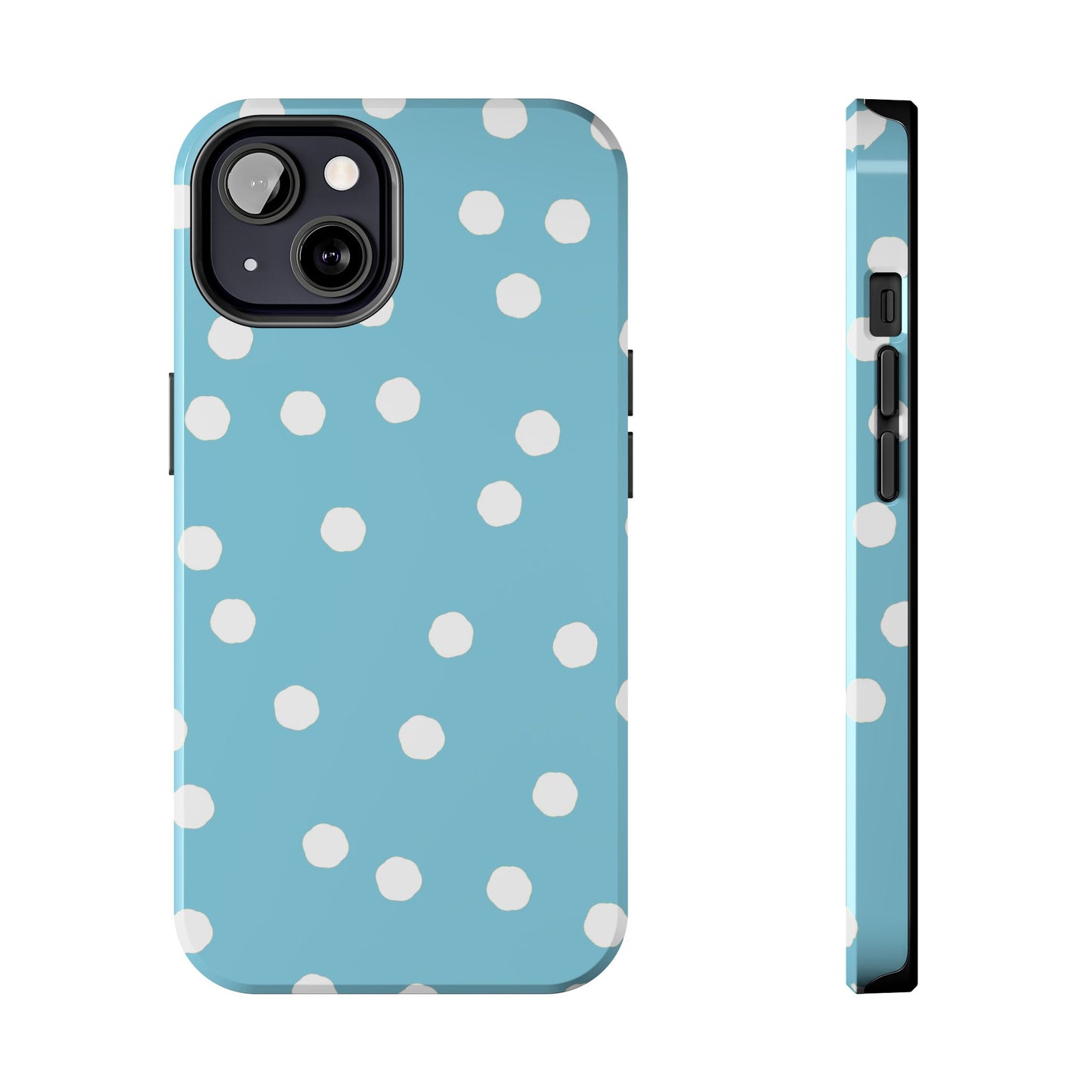 Jumbo Dots Turquoise / White Phone Case