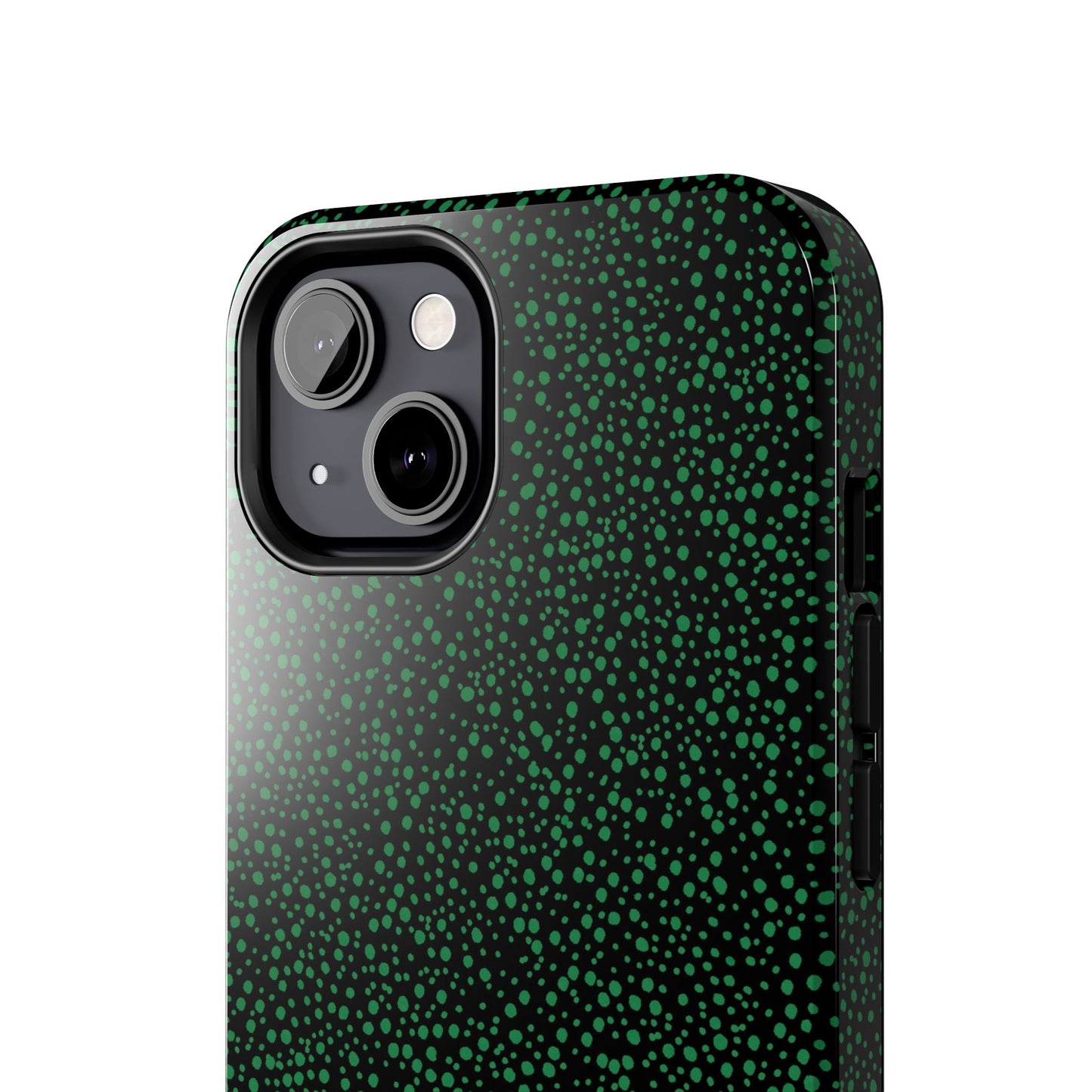 Confetti Black / Green Phone Case