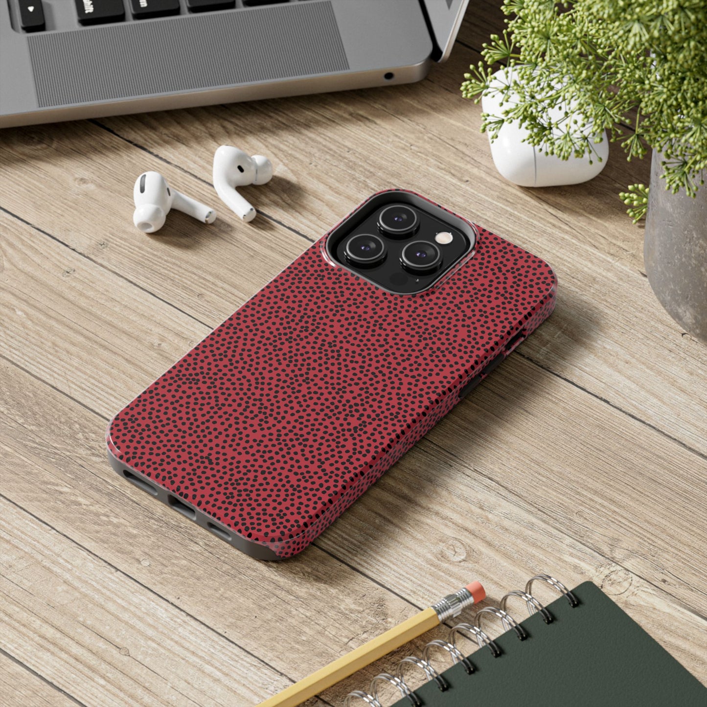 Gypsy Dots Red / Black Phone Case