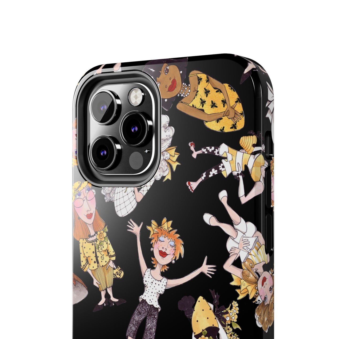 Bee Tossed Black Phone Case