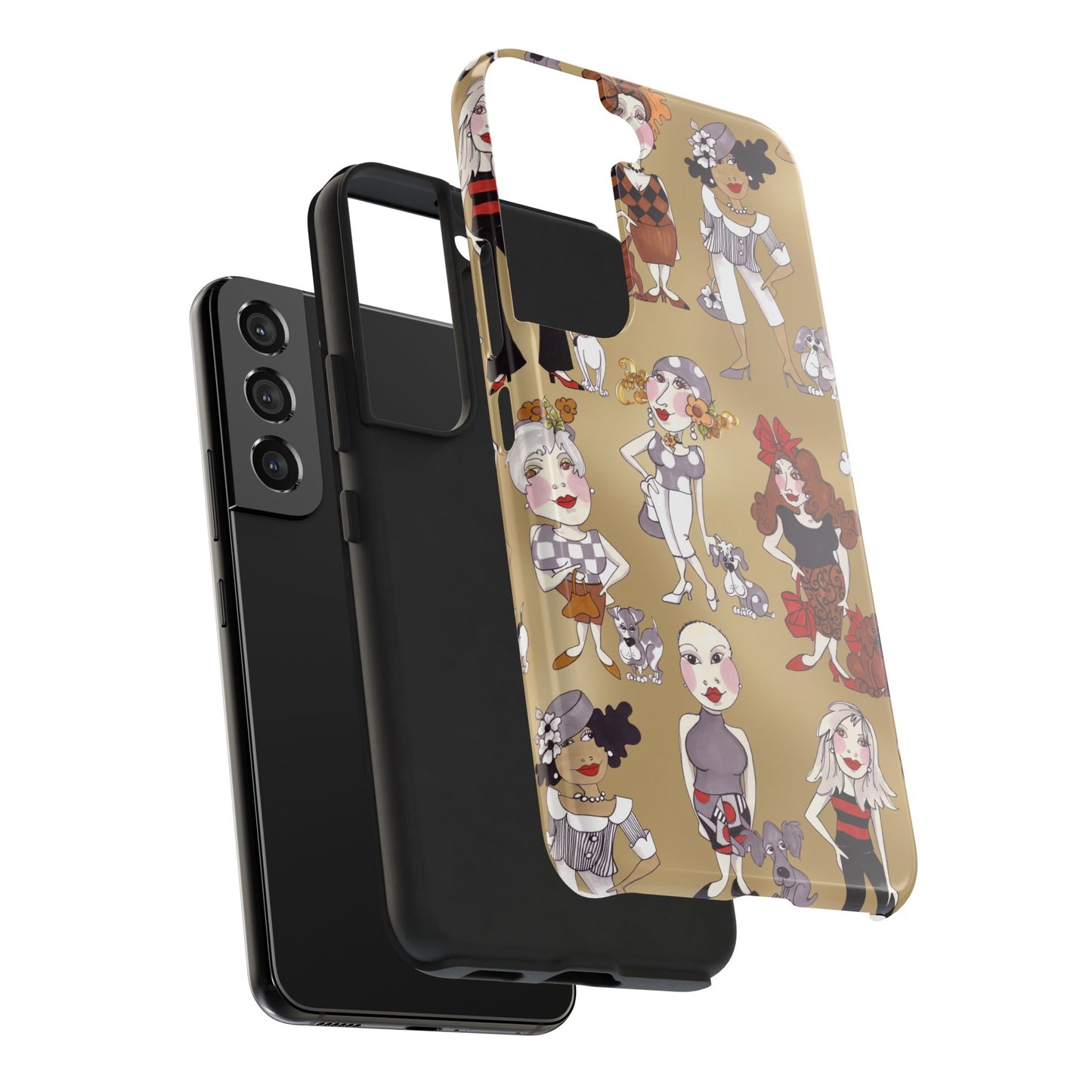 Dog Ladies Tan Phone Case