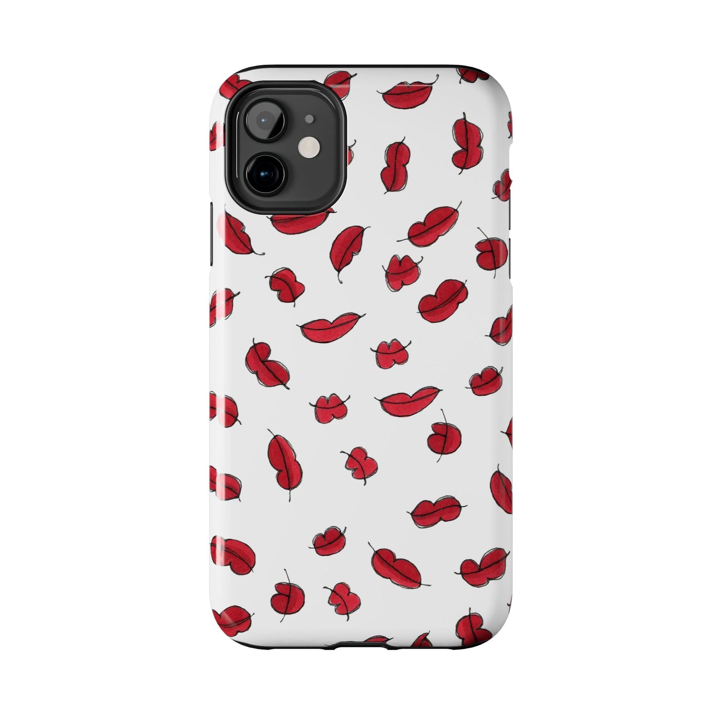 Lotsa Lips White Phone Case