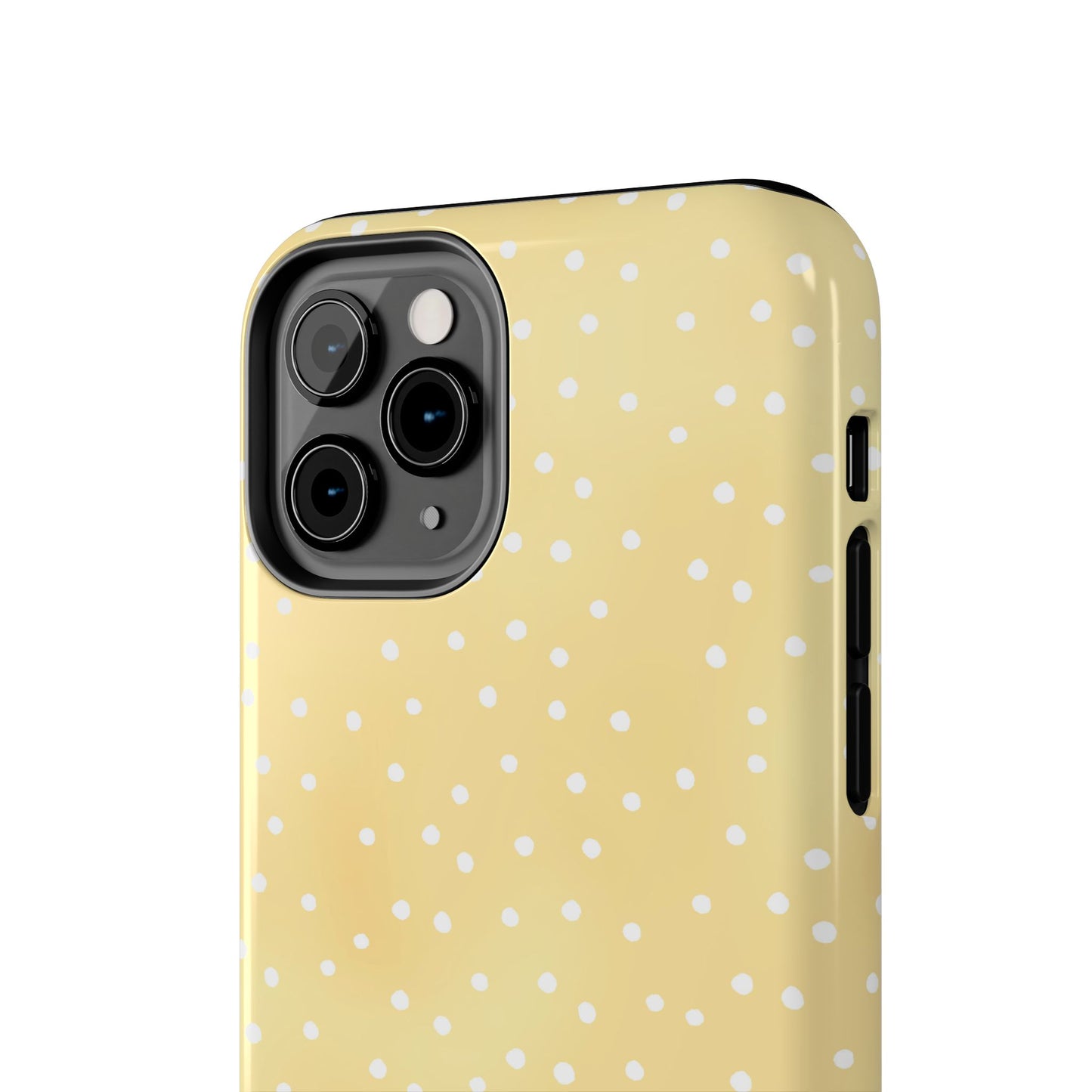 Petite Dots Sunshine / White Phone Case