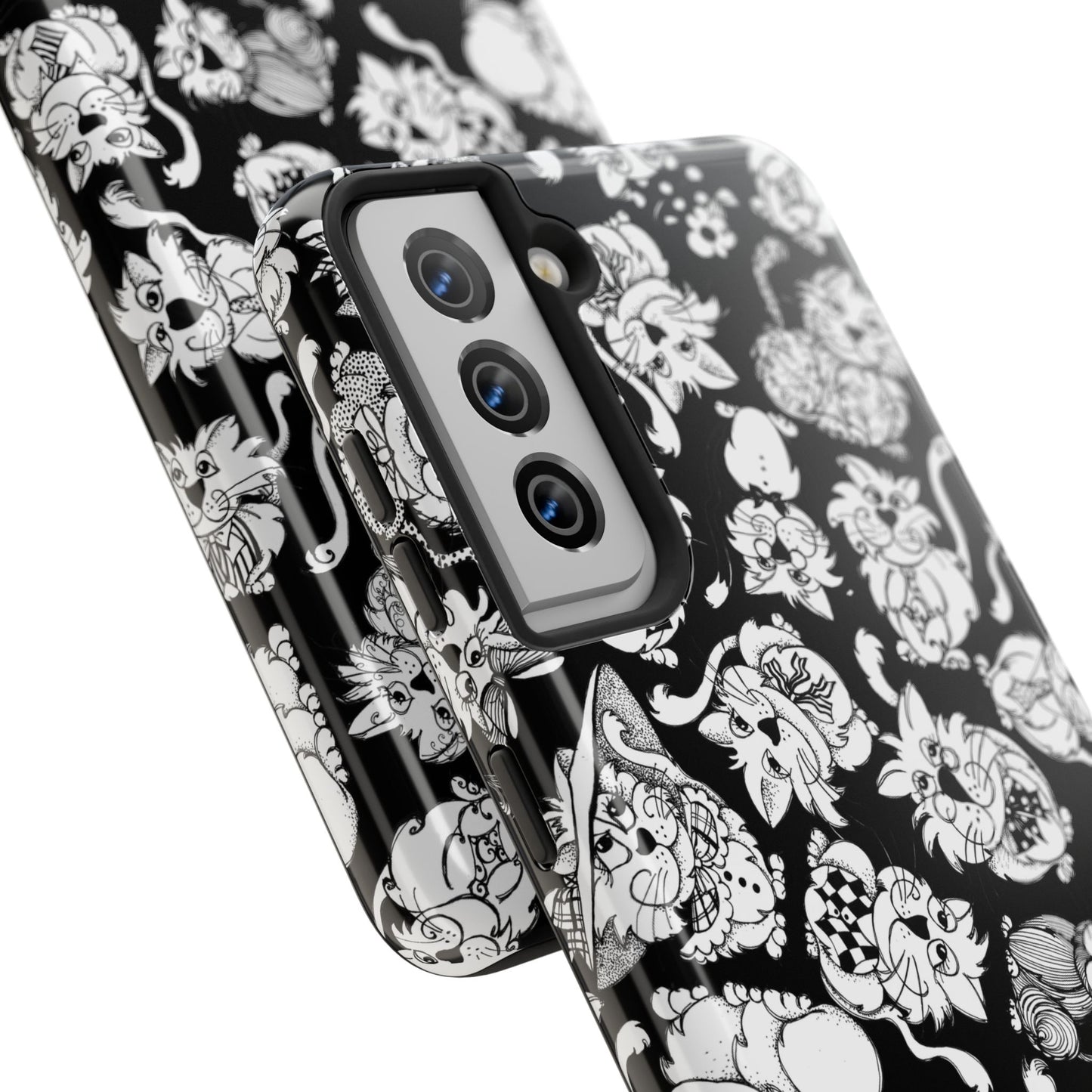 So Kitties Tossed Black Phone Case