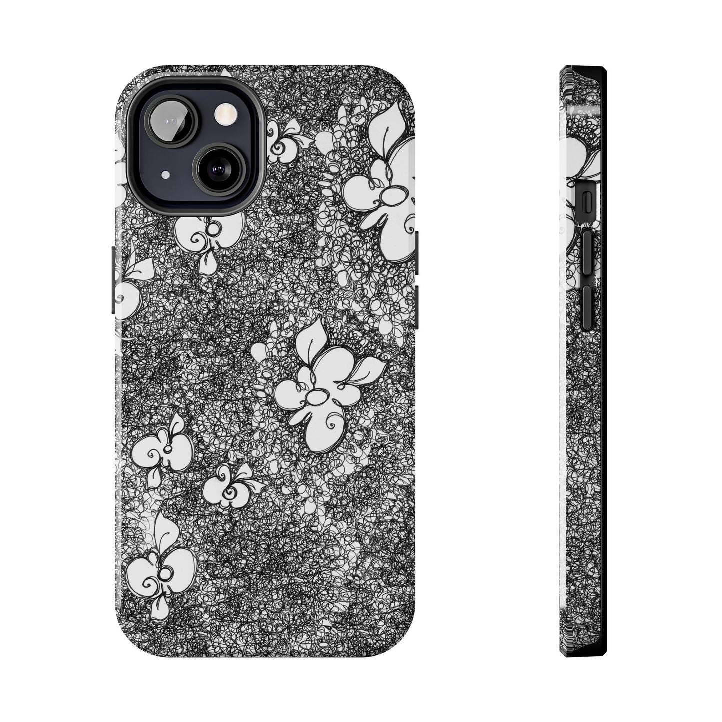Flower Scribbles Phone Case