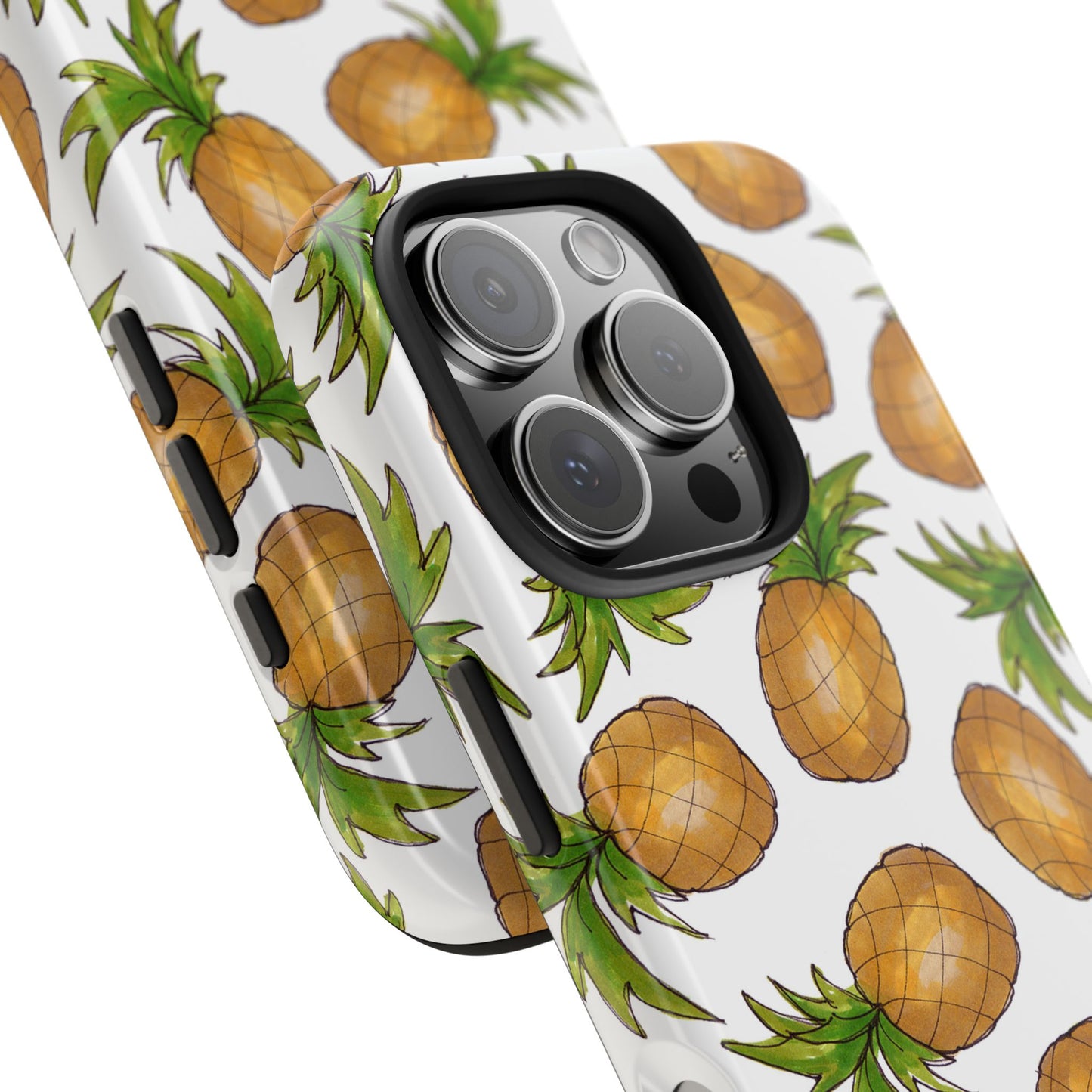 Pineapple Toss White Phone Case