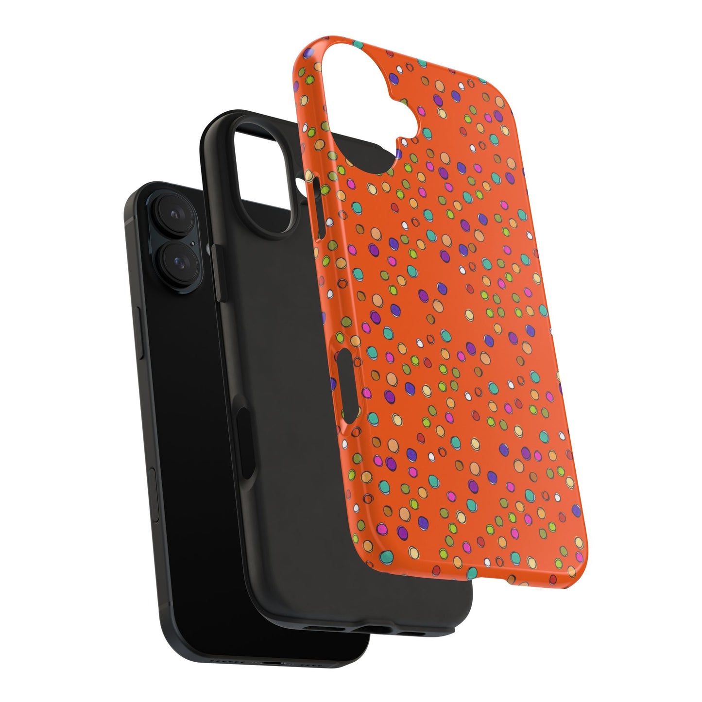 Dog Dots Orange Phone Case