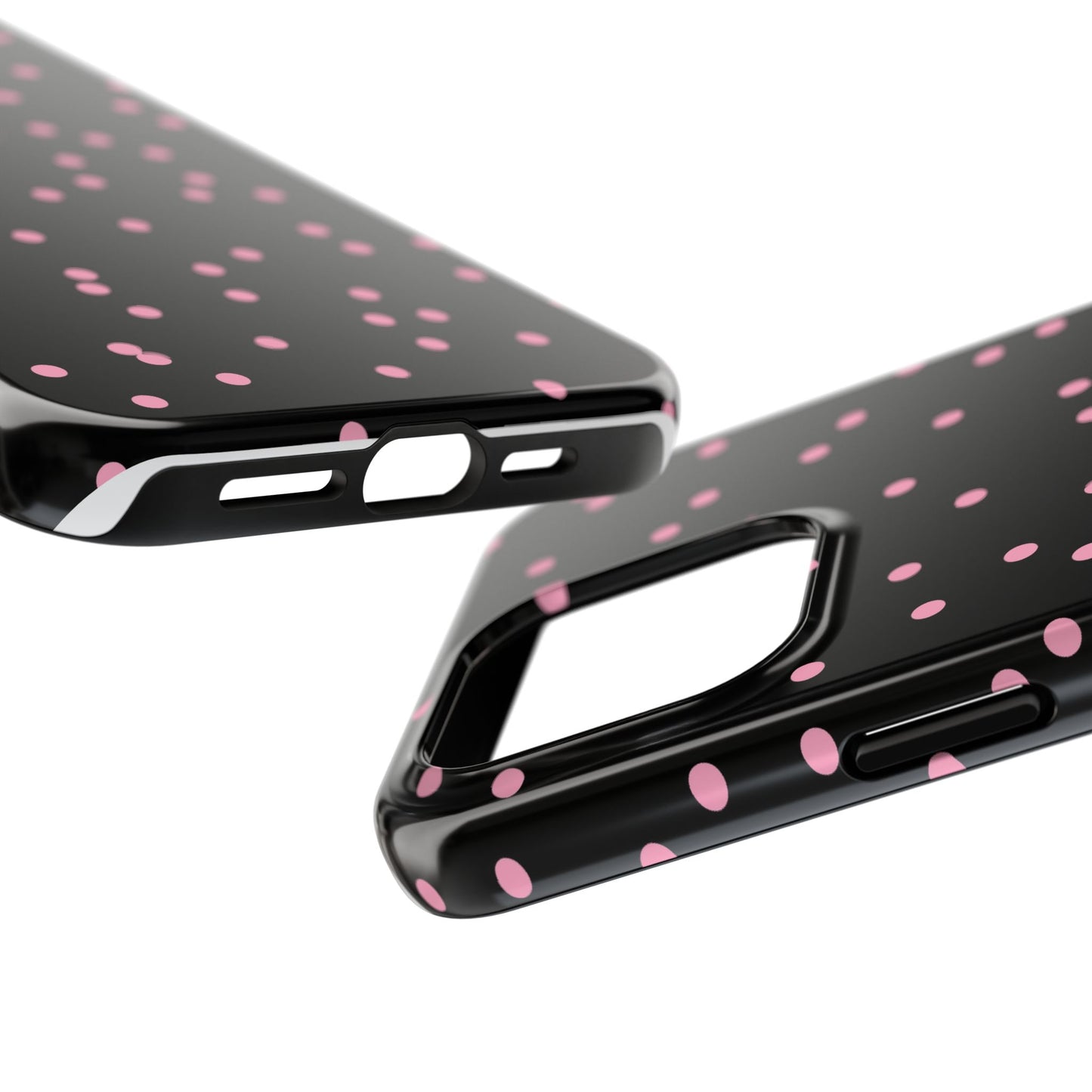 Space Dots Black / Pink Phone Case