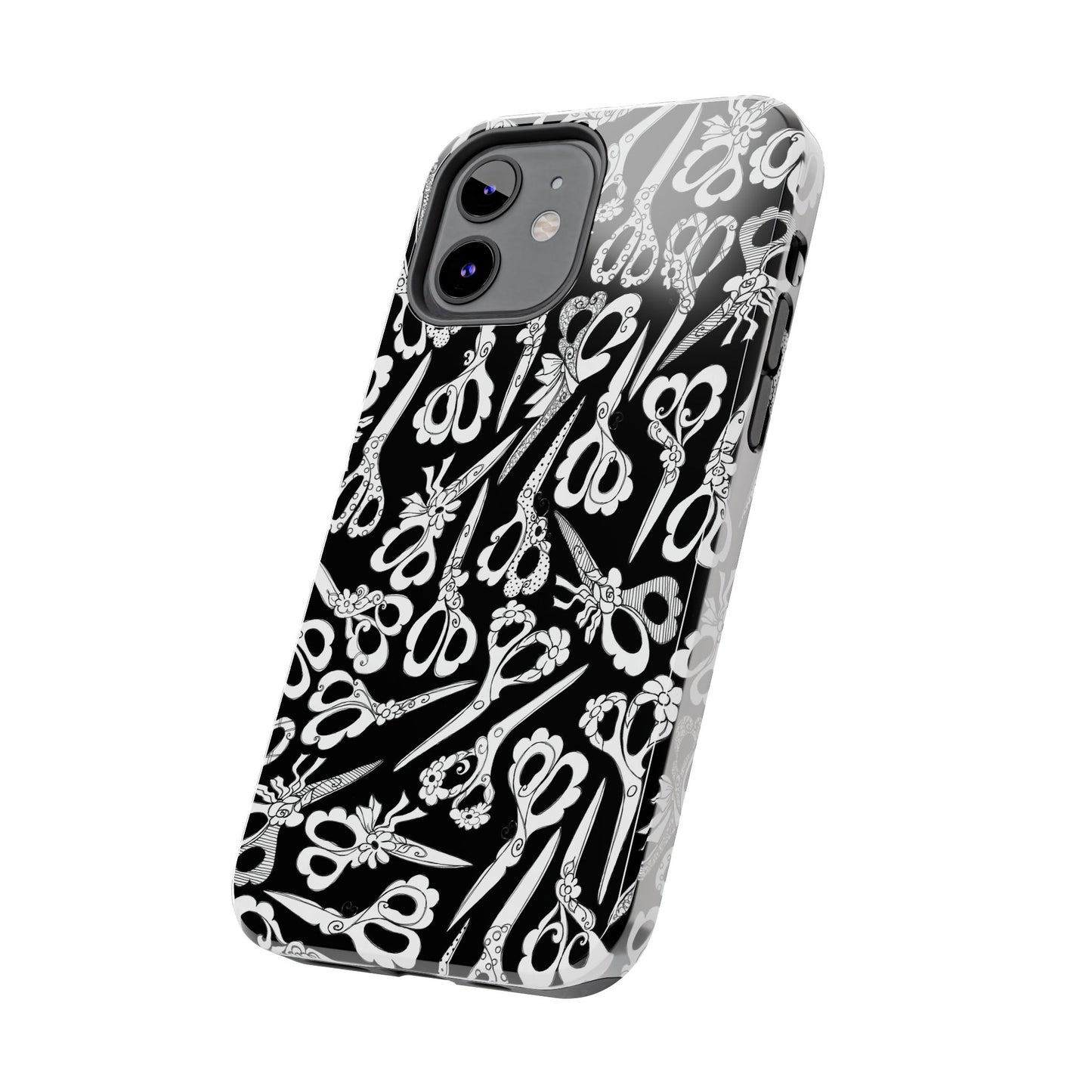Scissor Blizzard Black Phone Case