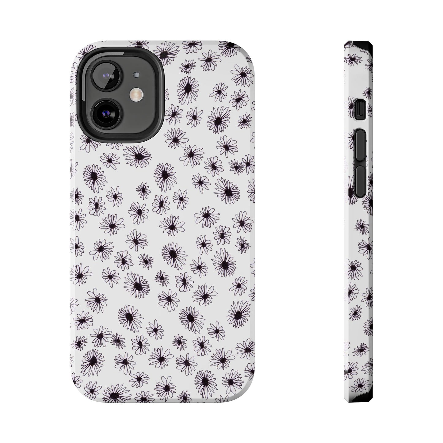 Random Daisy White / Black Phone Case