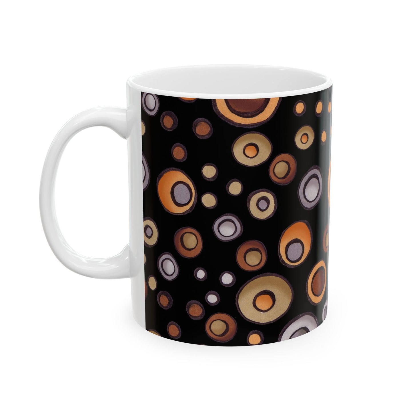 Doggie Dots Black Cup