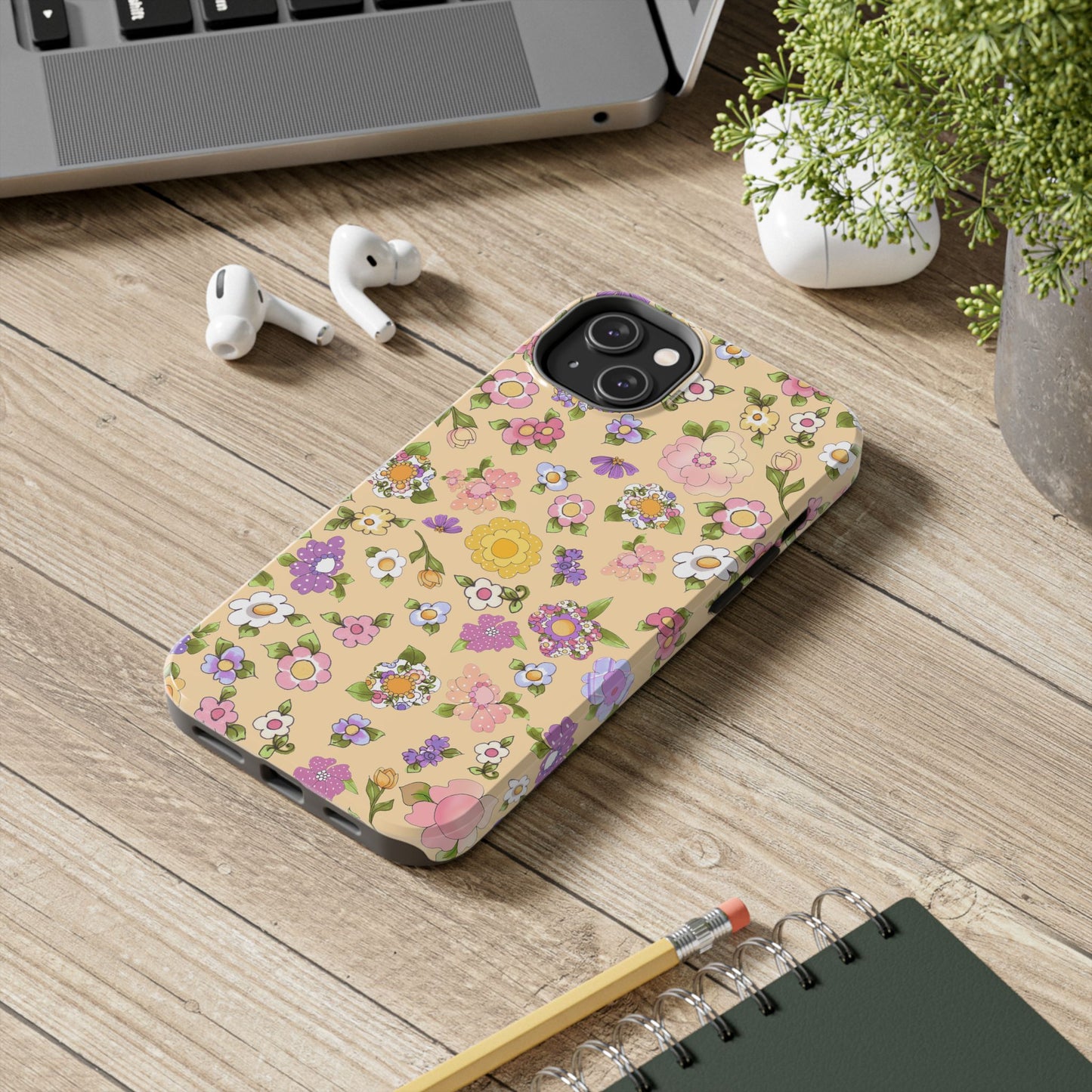 Flowery Yellow Phone Case