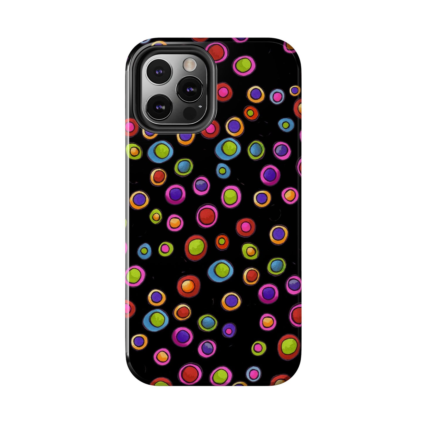 Dopey Dots Black Phone Case