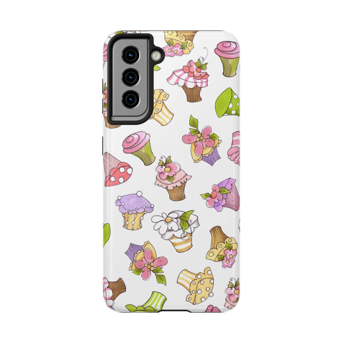 Cupcake Toss White Phone Case