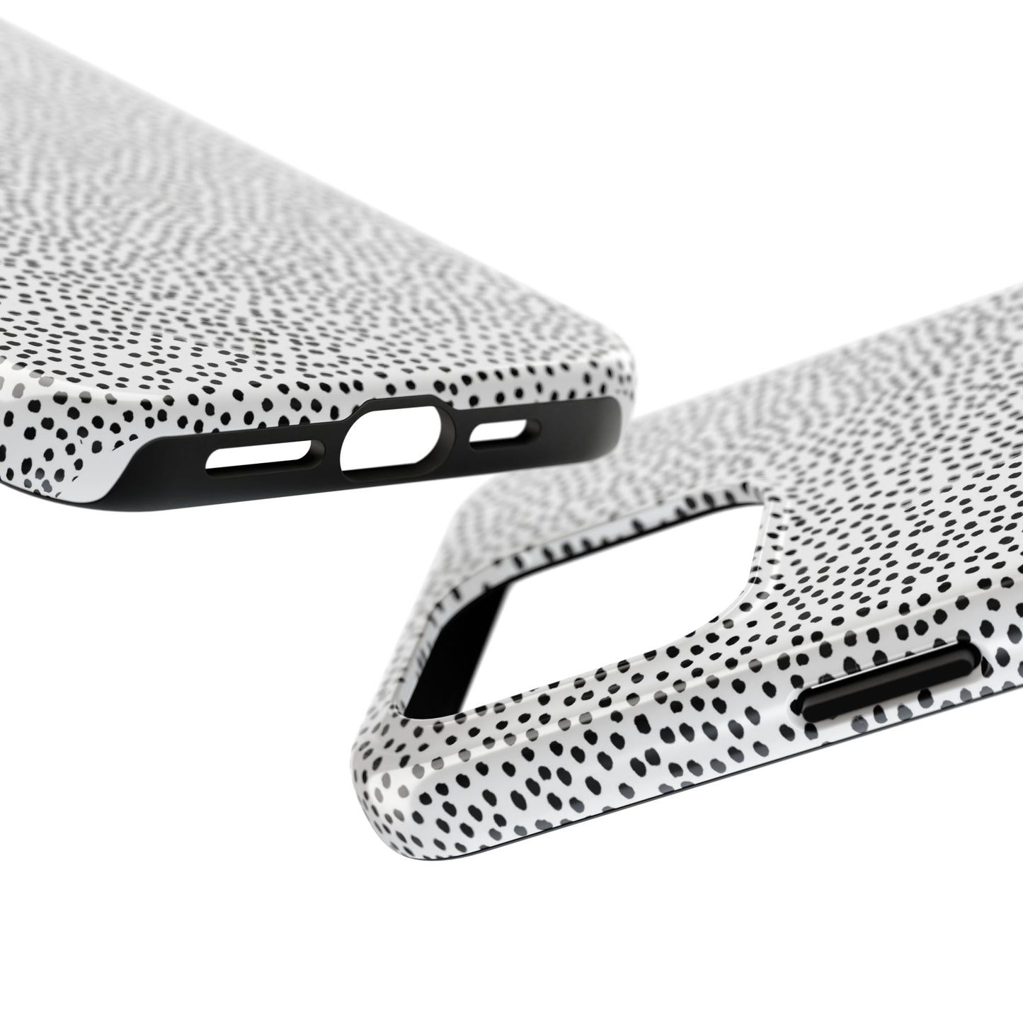 Baby Dots White / Black Phone Case