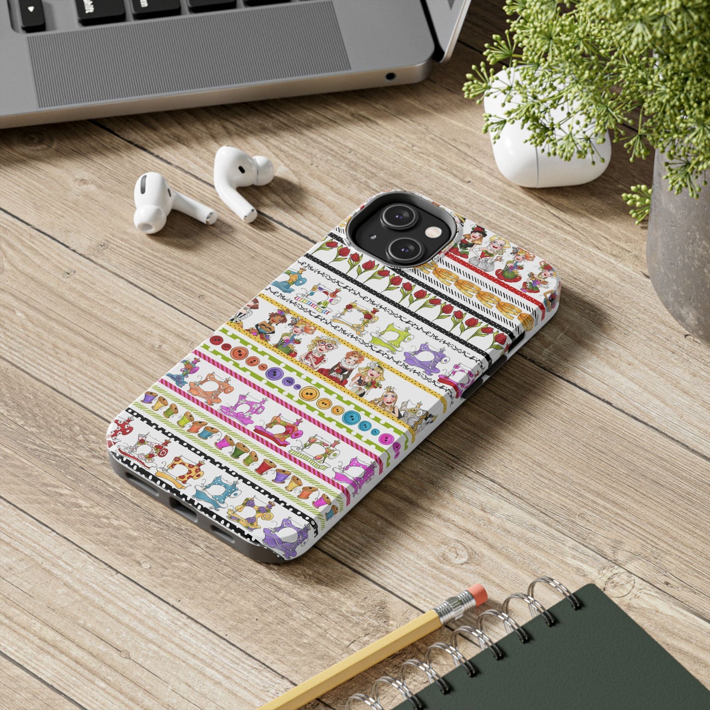 Curious Border White Phone Case