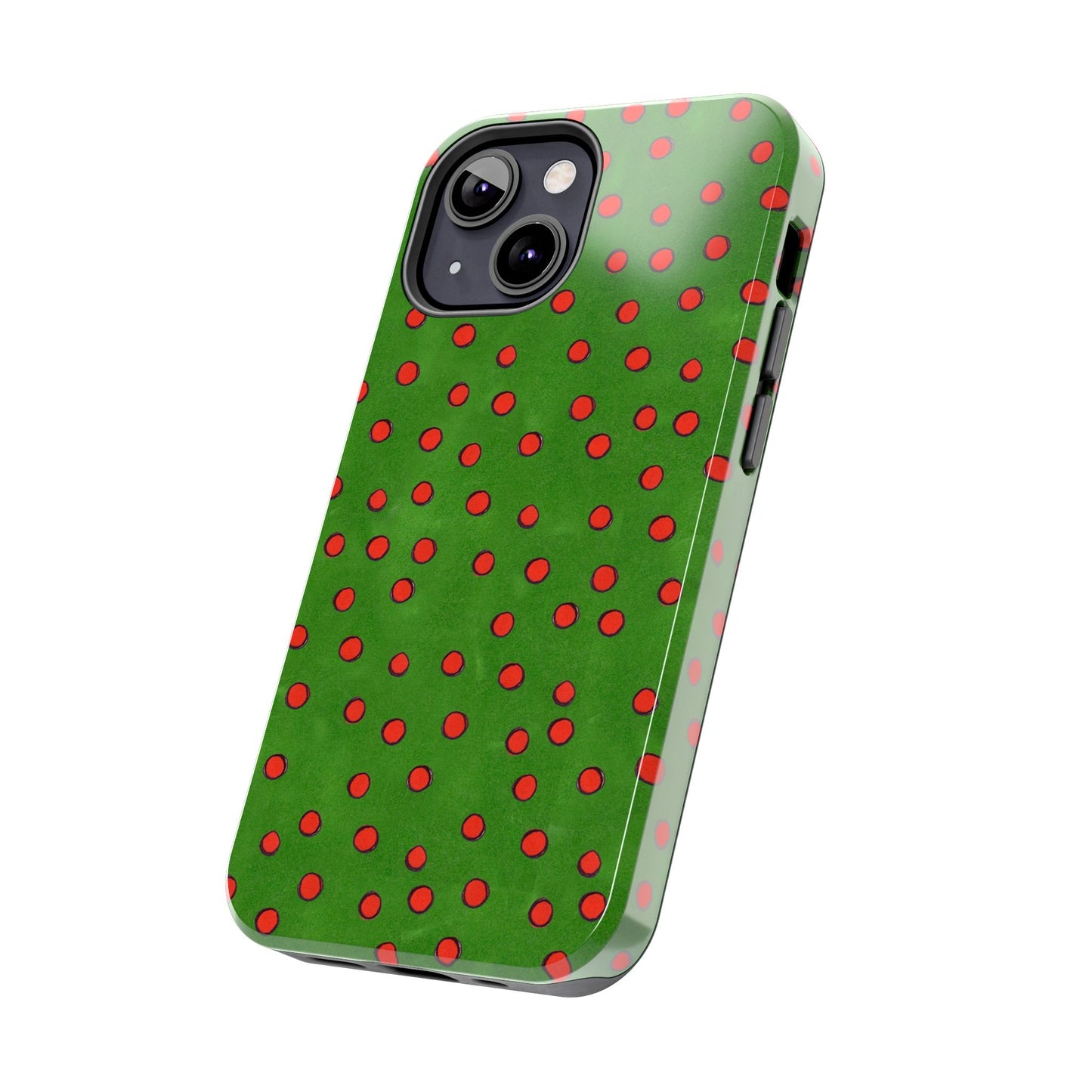 Dinky Dots Green / Red Phone Case