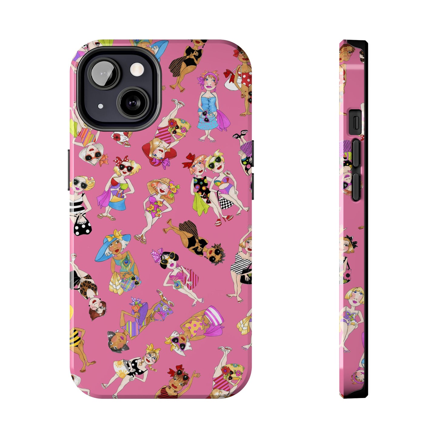 Tossed Beauties Pink Phone Case