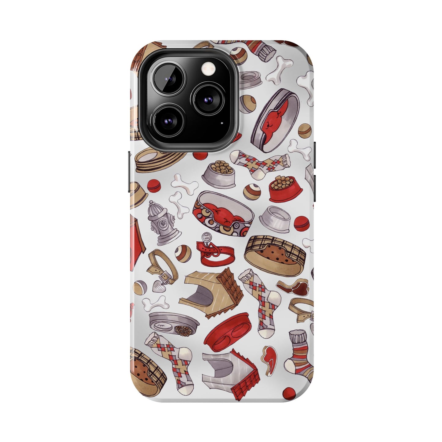 Doggie Stuff Gray Phone Case