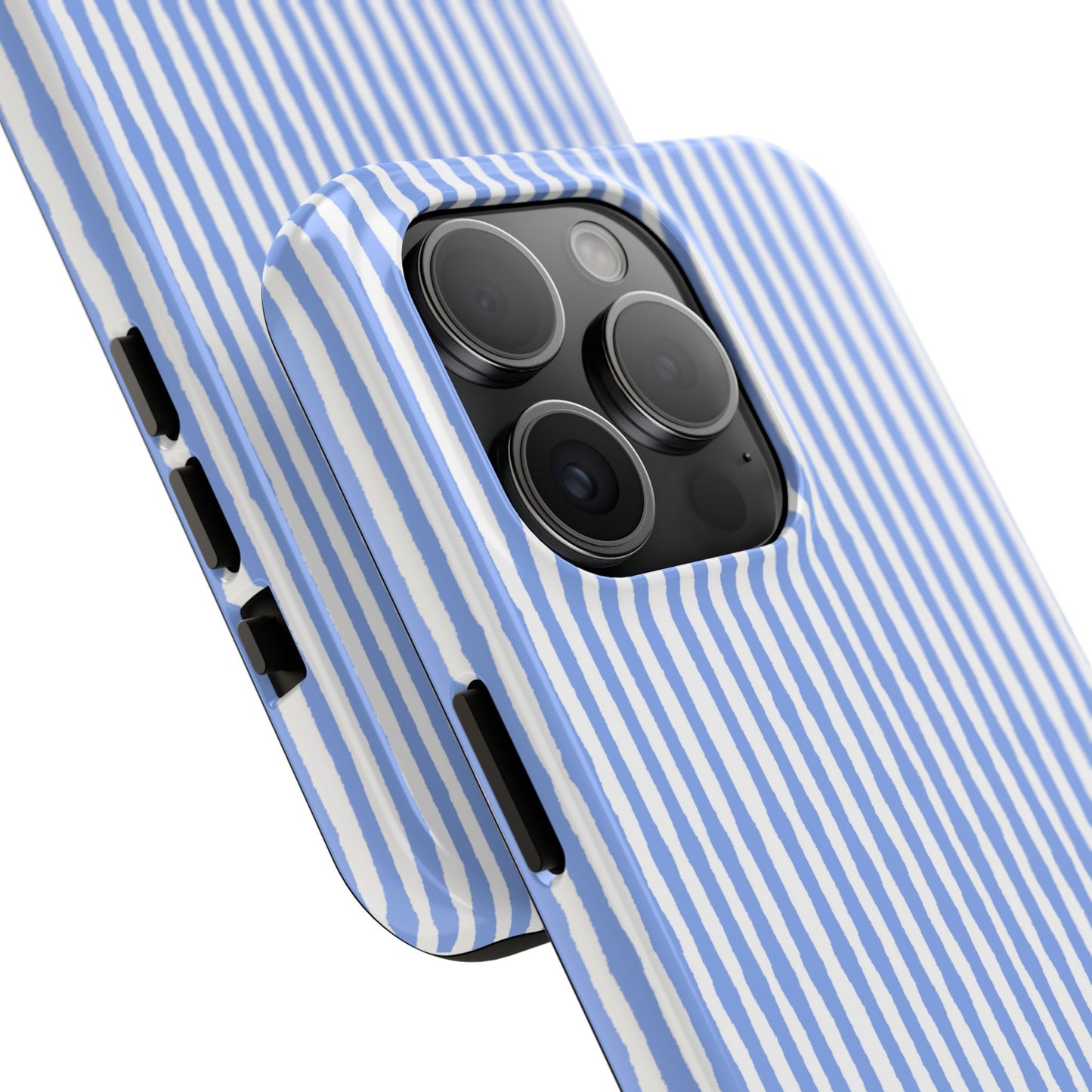 Lazy Stripe Blue / White Phone Case