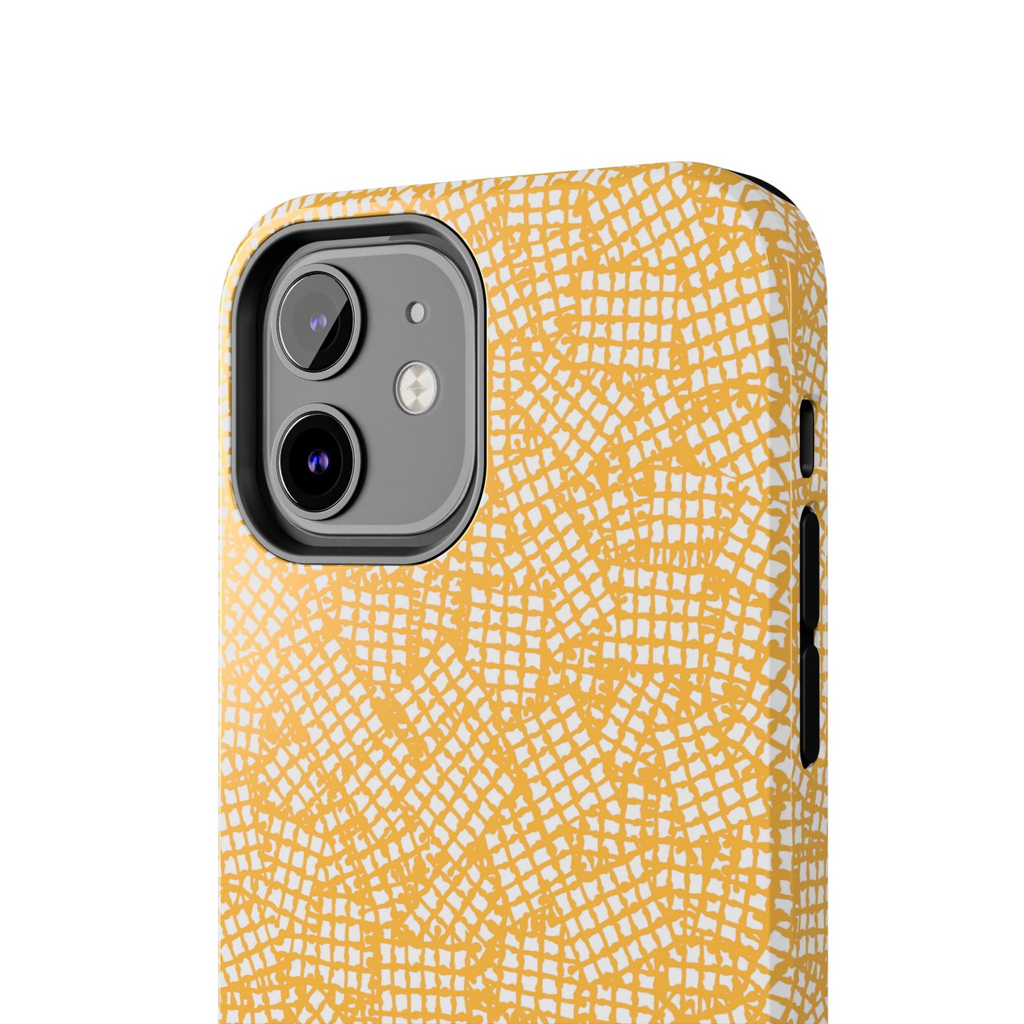 Check Patch Small Yellow Phone Case