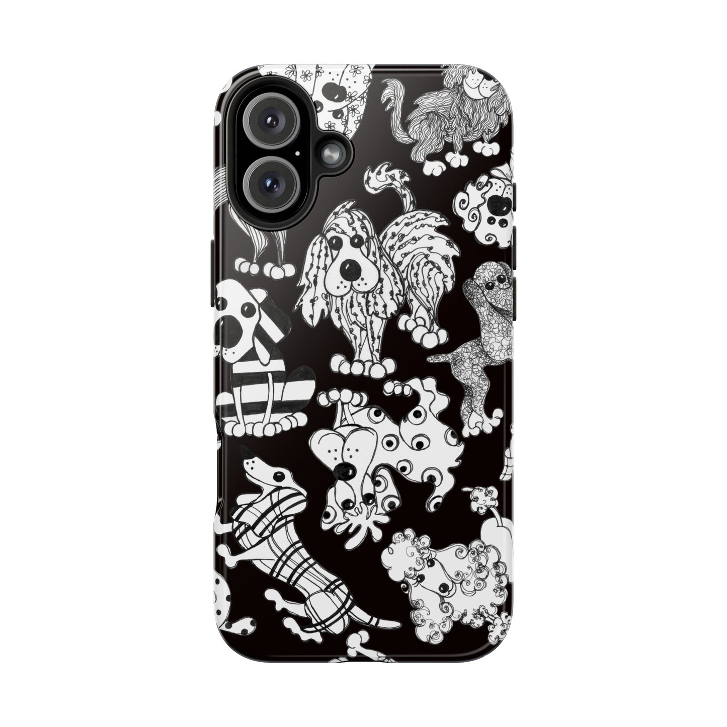 Dear Doggies Black Phone Case