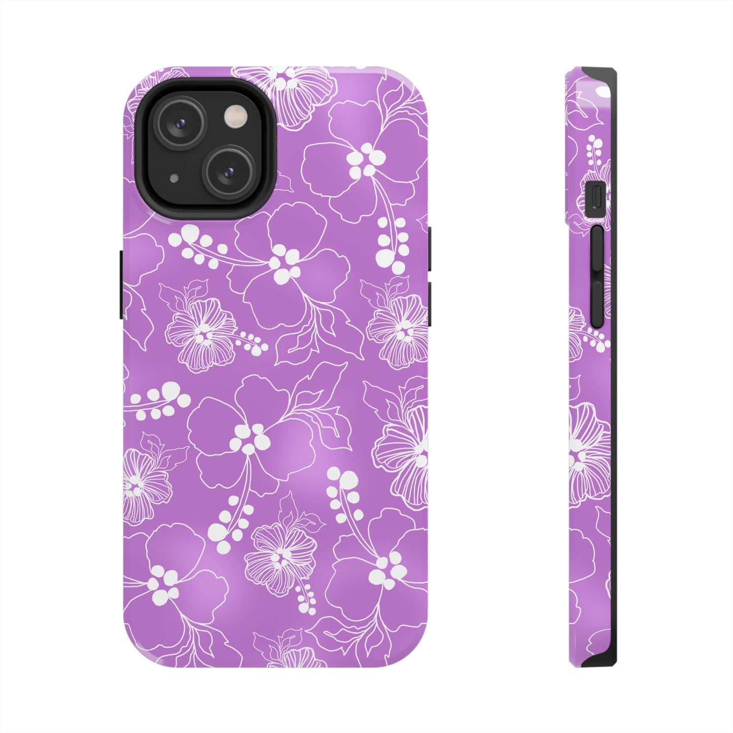 Lacey Hibiscus Orchid Phone Case