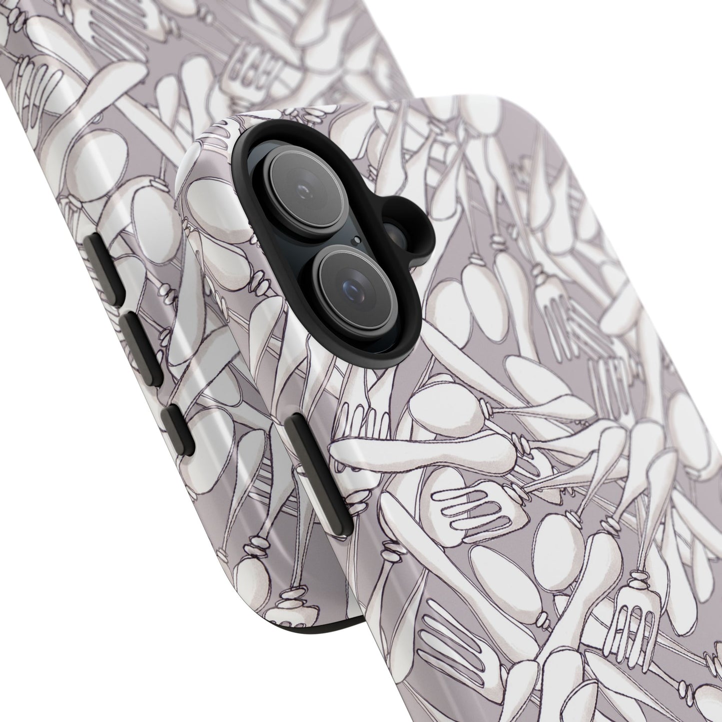 Silverware Wars Silver Phone Case