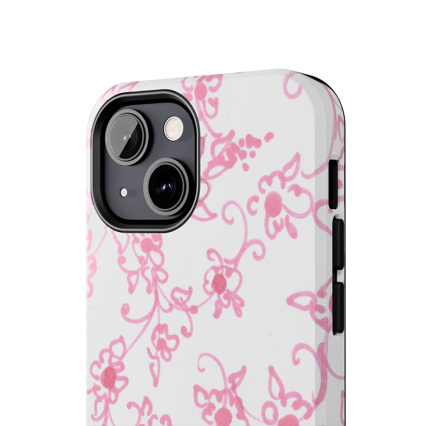 Juliette Ladies White / Pink Flowers Phone Case